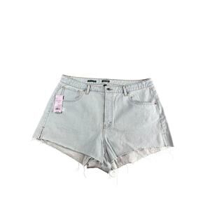 Wild Fable Jean Shorts Womens 17 Blue Denim Super High Rise Cutoff Target NWT